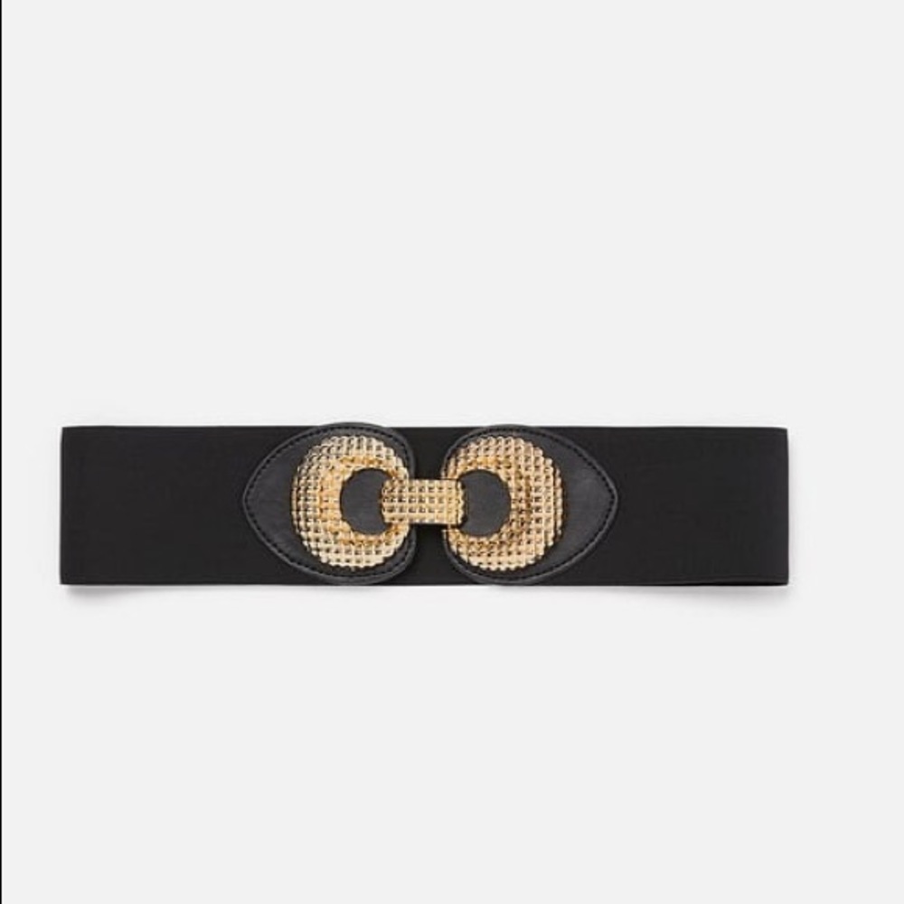 COPY - Zara gold buckle elastic belt small